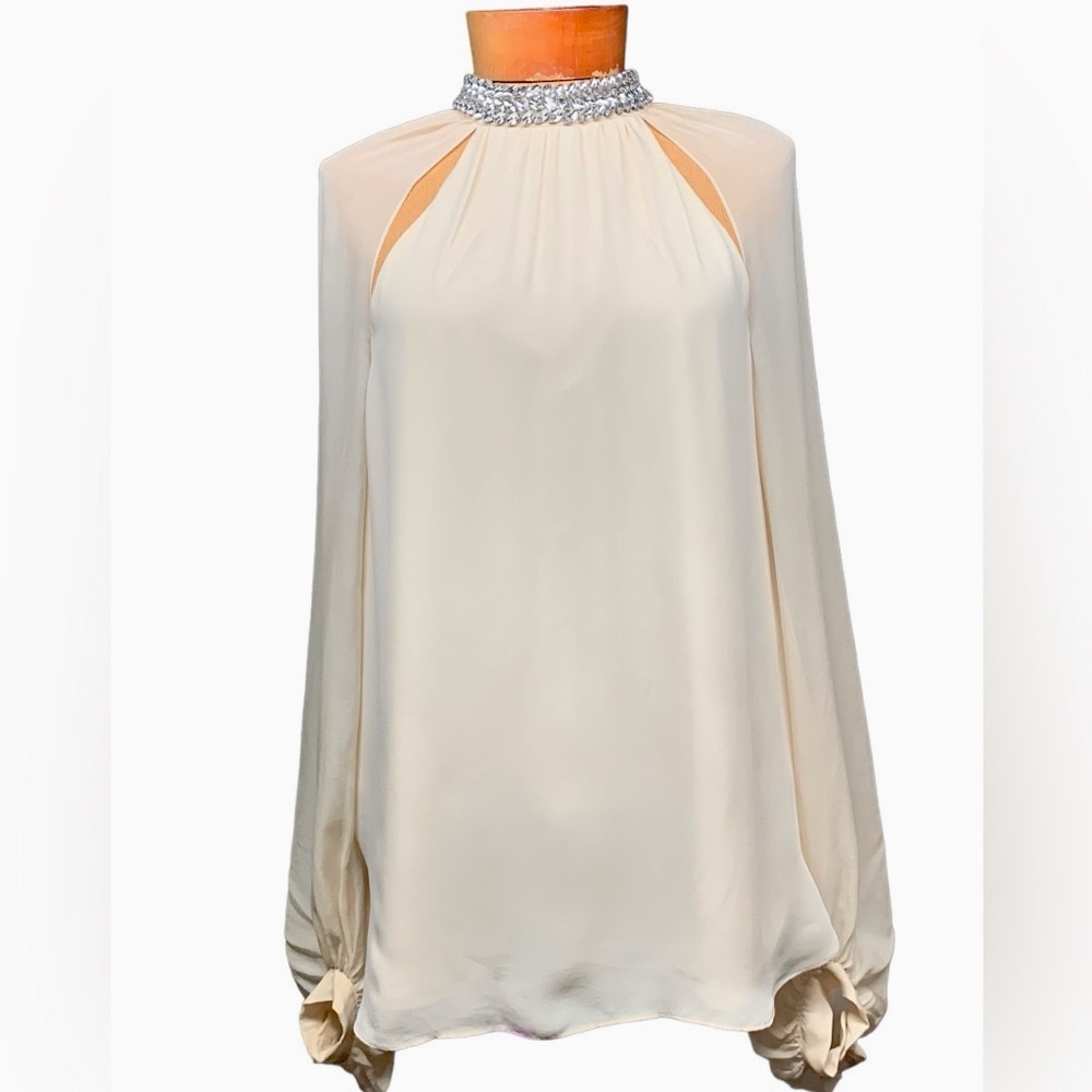 Haute Hippie, HH, Silk Rhinestone Shocker Blouse